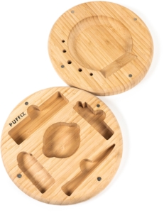 PUFFIZ 20cm Round Bamboo Tray